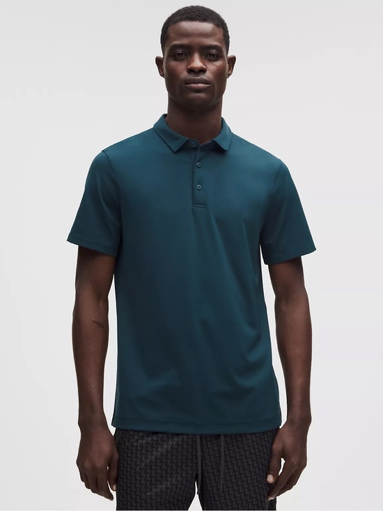 LG Other - Lululemon Men’s Teal Polo Shirt - Performance Stretch EUC Sz Lg